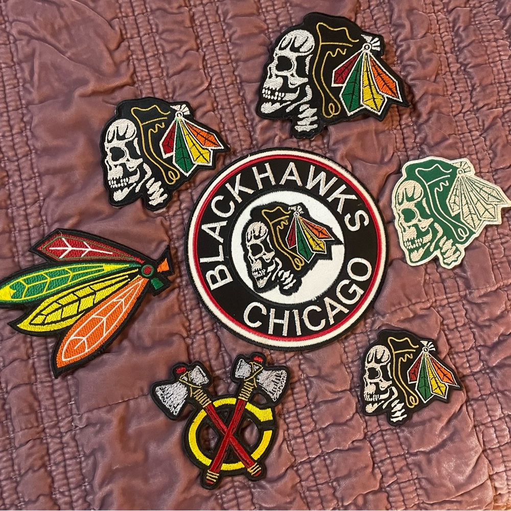 LOT of Blackhawks Patches